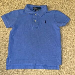 Polo Ralph Lauren Toddler Iconic mesh Polo shirt 2T in blue